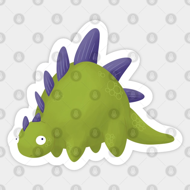 Stegosaurus Sticker by IJ